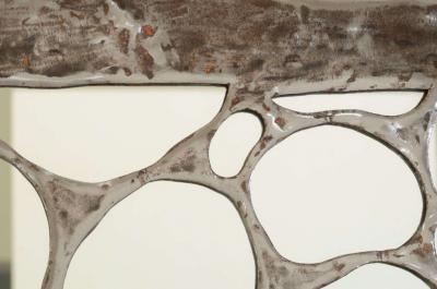 Recycled Steel Mirror Potato Frame by L Ceaicas