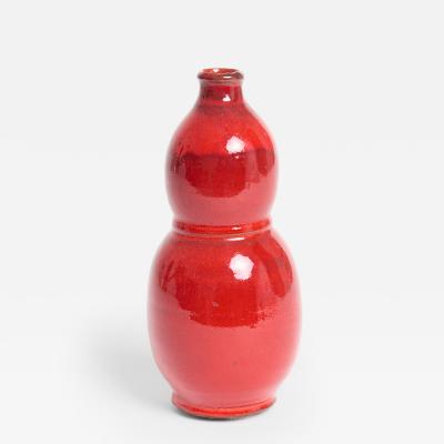 Red Ceramic Vase