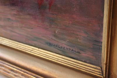 Red Flowers Oil on Canvas