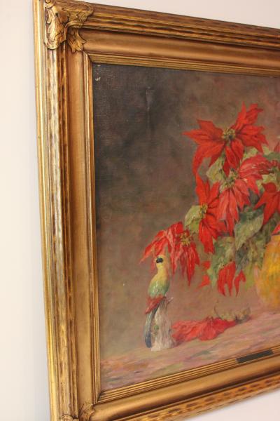 Red Flowers Oil on Canvas