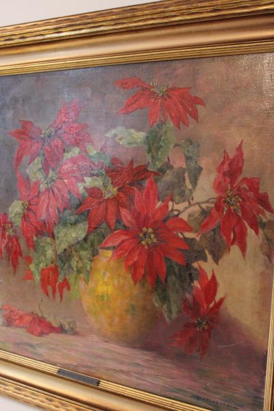 Red Flowers Oil on Canvas