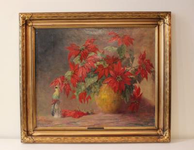 Red Flowers Oil on Canvas