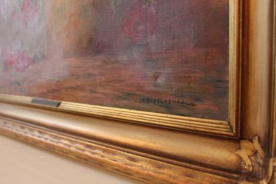 Red Flowers Oil on Canvas