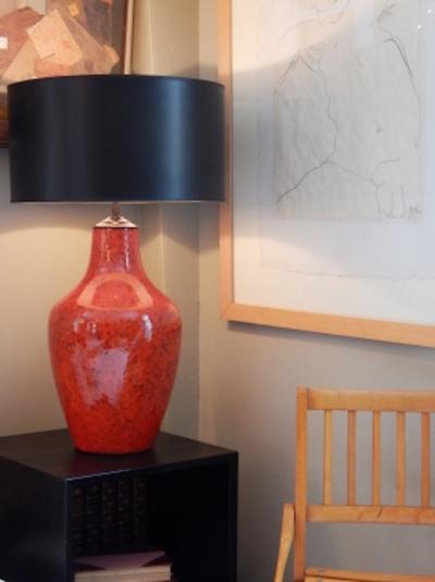 Red German Carstens Table Lamp