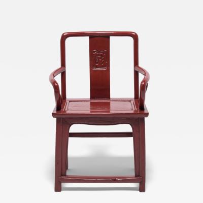Red Lacquer Officials Chair