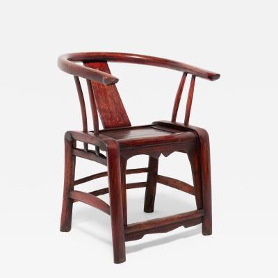 Red Lacquer Roundback Chair
