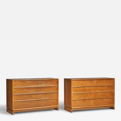 Red Lion Furniture Dressers in Walnut USA 1940s