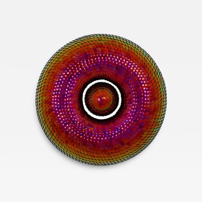 Red Pink Torus Shape Wall Sculpture Habitat Elusive by Eelco Hilgerson