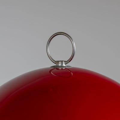 Red Sphere Table Lamp Mid 20th Century