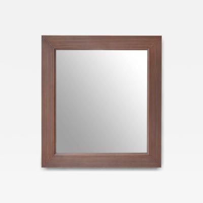 Reeded Maple Wood Mirror