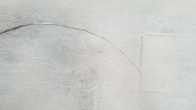 Reflections Black White Gray Abstract Painting By Kathi Robinson Frank