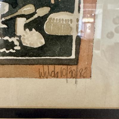 Reflections in a 2nd Hand Window Watercolors painting by Wilda Nothrop 