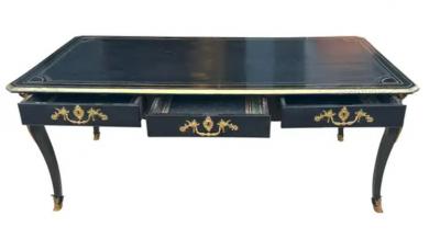 Regence Ebonized And Ormolu Mounted Bureau Plat