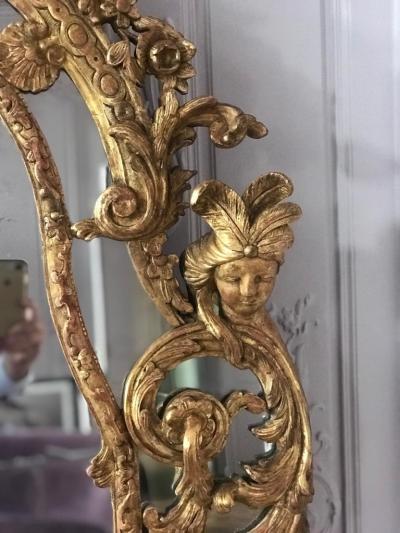 Regence Gilt Beechwood Mirror circa 1720