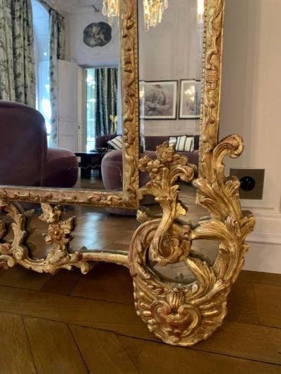 Regence Gilt Beechwood Mirror circa 1720