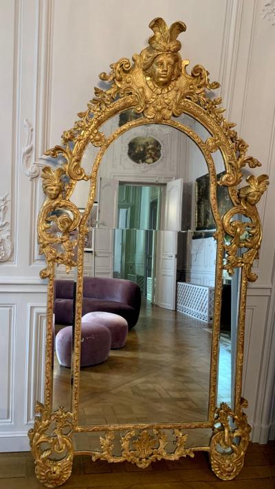 Regence Gilt Beechwood Mirror circa 1720