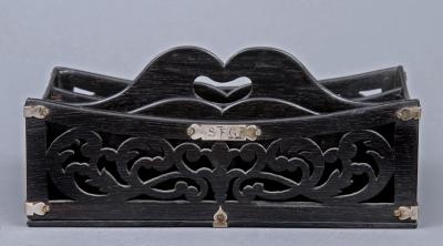 Regency Bog Oak Stationery Tray Circa 1820