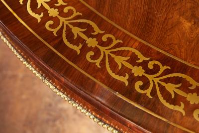 Regency Brass Inlaid Center Table