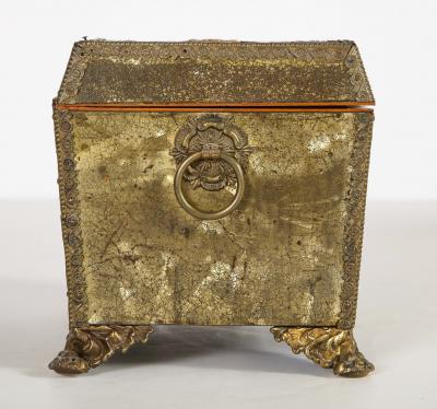 Regency Brass Veneered Letter Box