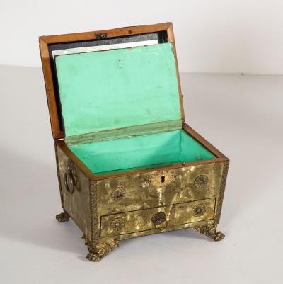 Regency Brass Veneered Letter Box