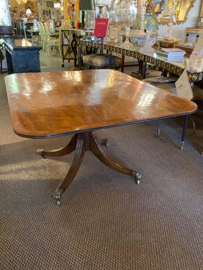 Regency Breakfast Table Tilt Top Mahogany Rosewood Banded circa 1810