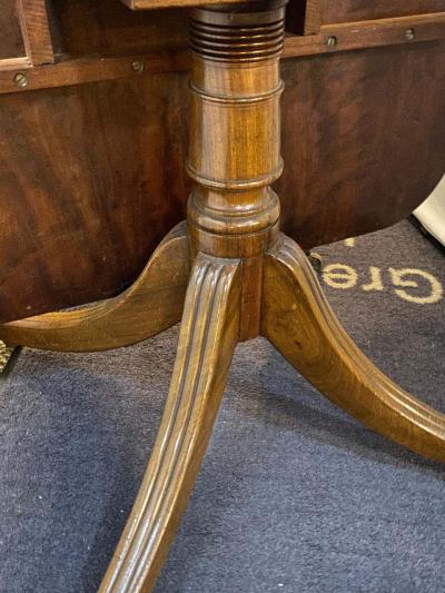 Regency Breakfast Table Tilt Top Mahogany Rosewood Banded circa 1810
