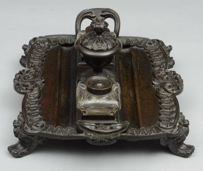 Regency Bronze Partners Inkstand Circa 1820