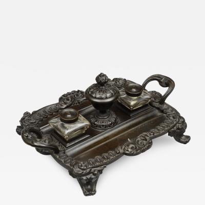 Regency Bronze Partners Inkstand Circa 1820