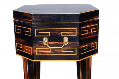 Regency Calamander Tea Caddy Table Or Teapoy