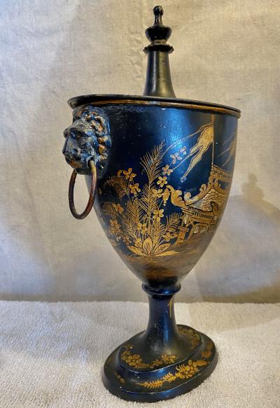 Regency Chestnut Urn in Chinoiserie