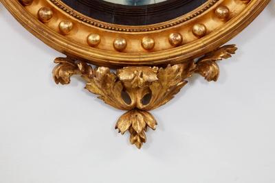 Regency Convex Giltwood Mirror
