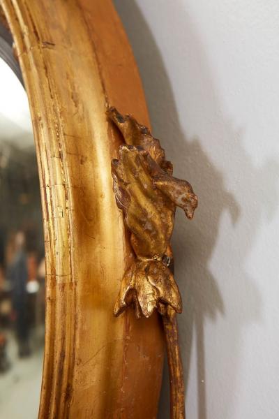 Regency Convex Giltwood Mirror