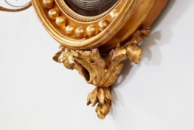 Regency Convex Giltwood Mirror