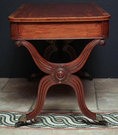 Regency Curule Form Writing Table