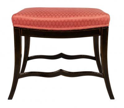 Regency Ebonized Bench