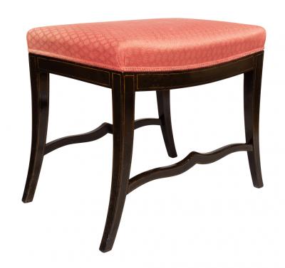 Regency Ebonized Bench