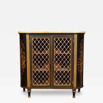 Regency Ebonized and Giltwood Credenza