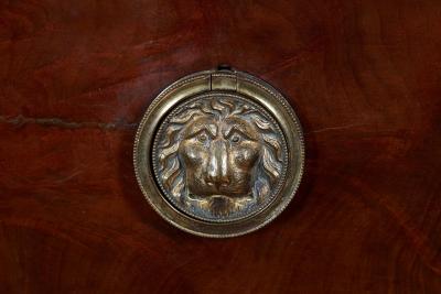 Regency Ebony Inlaid Secretaire Bookcase