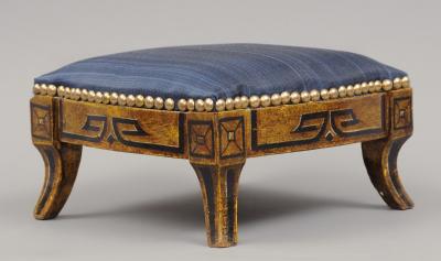 Regency English Antique Gilded Footstool