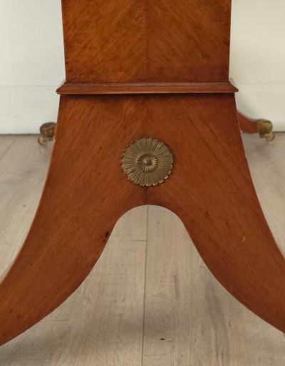 Regency English Leather Top Writing Table England circa 1830