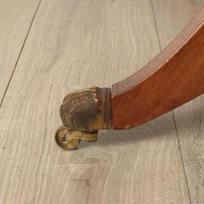 Regency English Leather Top Writing Table England circa 1830