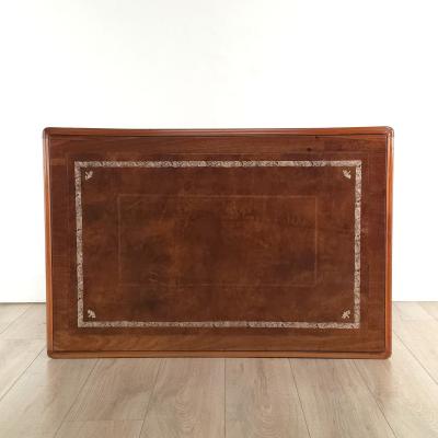 Regency English Leather Top Writing Table England circa 1830