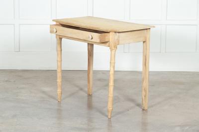 Regency English Stripped Pine Faux Bamboo Writing Table