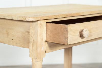 Regency English Stripped Pine Faux Bamboo Writing Table