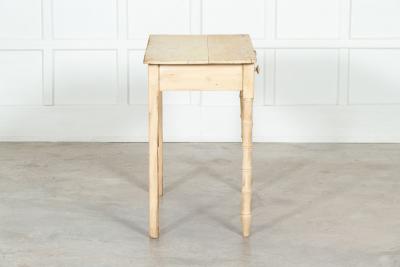 Regency English Stripped Pine Faux Bamboo Writing Table