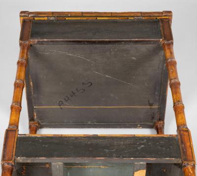 Regency Faux Bamboo Painted Side or Work Table