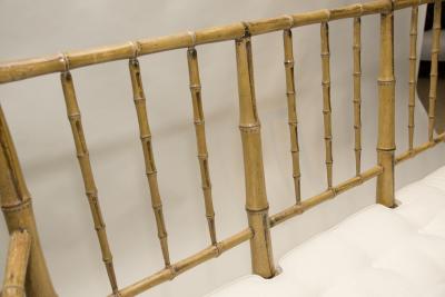 Regency Faux Bamboo Settee