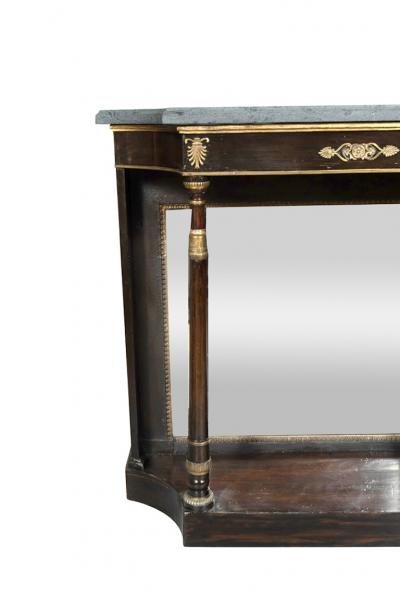 Regency Faux Rosewood Console Table