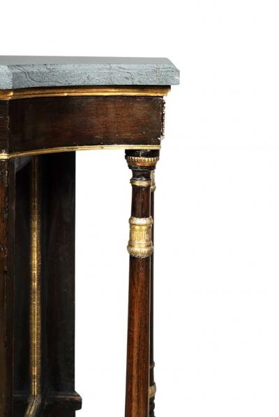 Regency Faux Rosewood Console Table