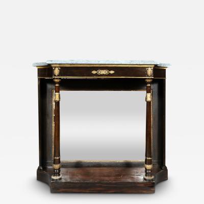 Regency Faux Rosewood Console Table